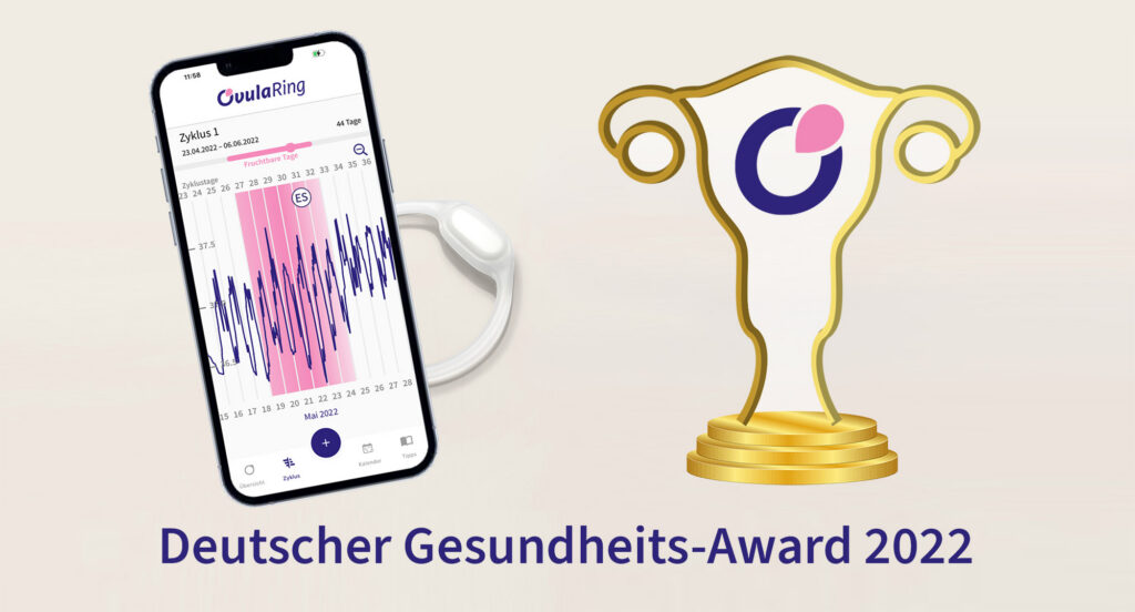 Deutscher Gesundheits-Award 2022: OvulaRing gehört zu den Erstplatzierten als „Bester Zyklustracker“