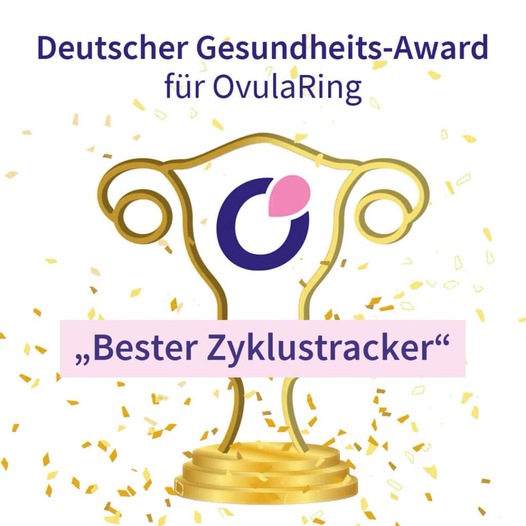 Deutscher Gesundheites-Award für OvulaRing - bester Zyklustracker 2023