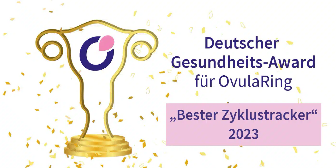 Deutscher Gesundheites-Award für OvulaRing - bester Zyklustracker 2023